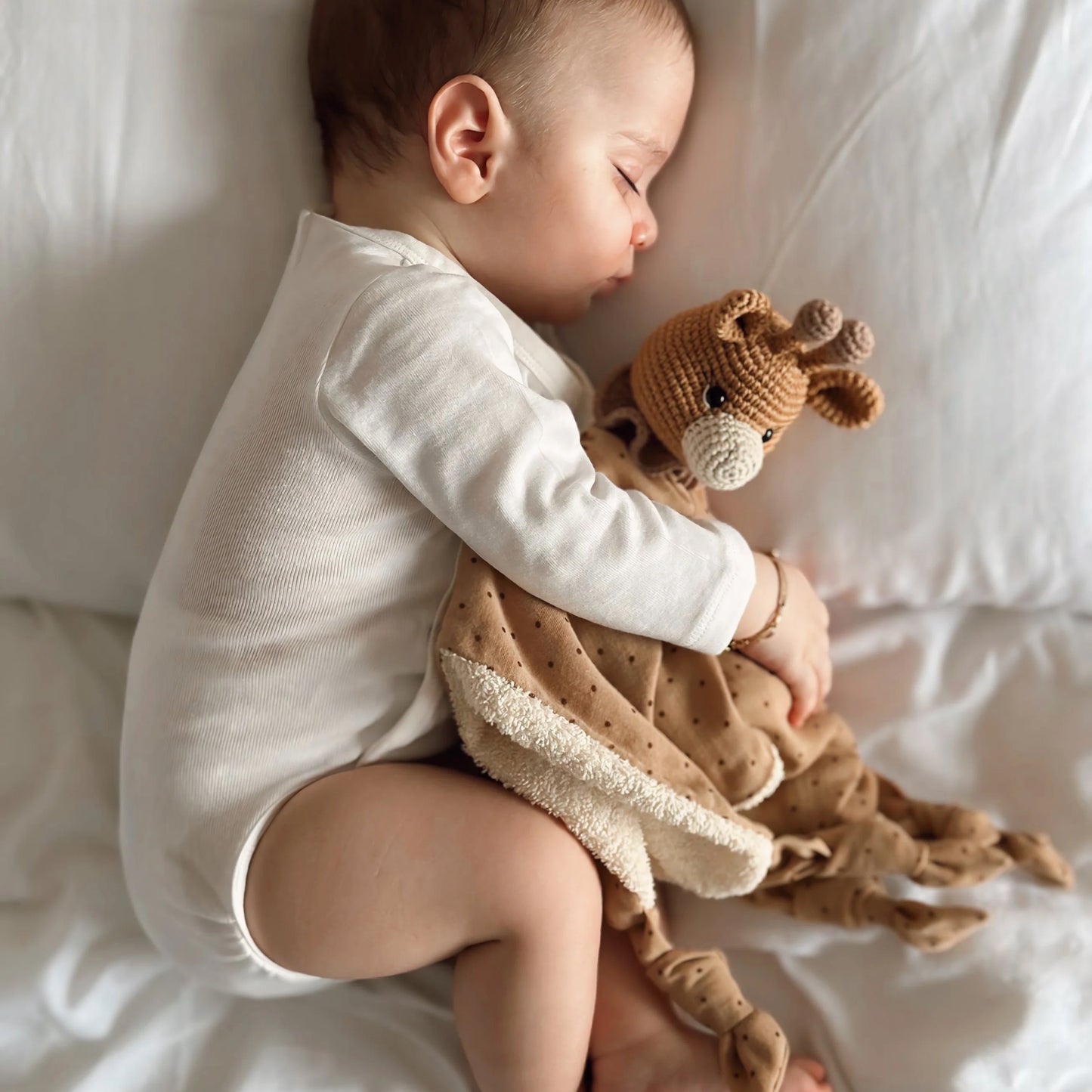 Amigurumi Giraffe Towel Muslin Blanket Sleeping Companion