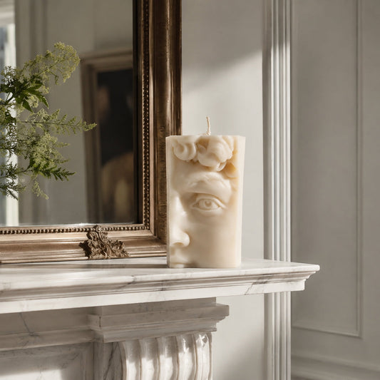 David Face - Large Sculpture Candle