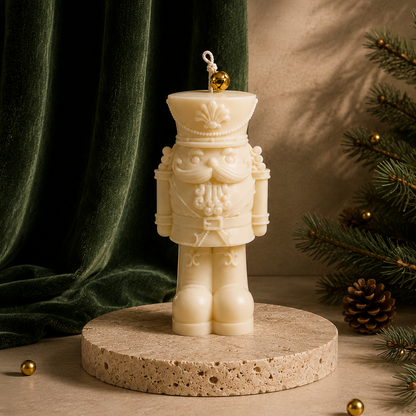 Nutcracker Candle | Luxury Handmade Soy Wax Christmas Candle