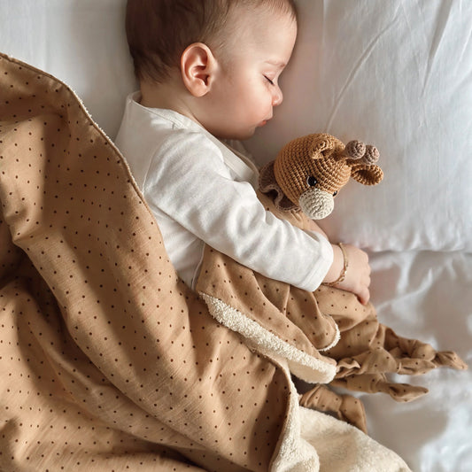 Amigurumi Giraffe Towel Muslin Blanket Sleeping Companion