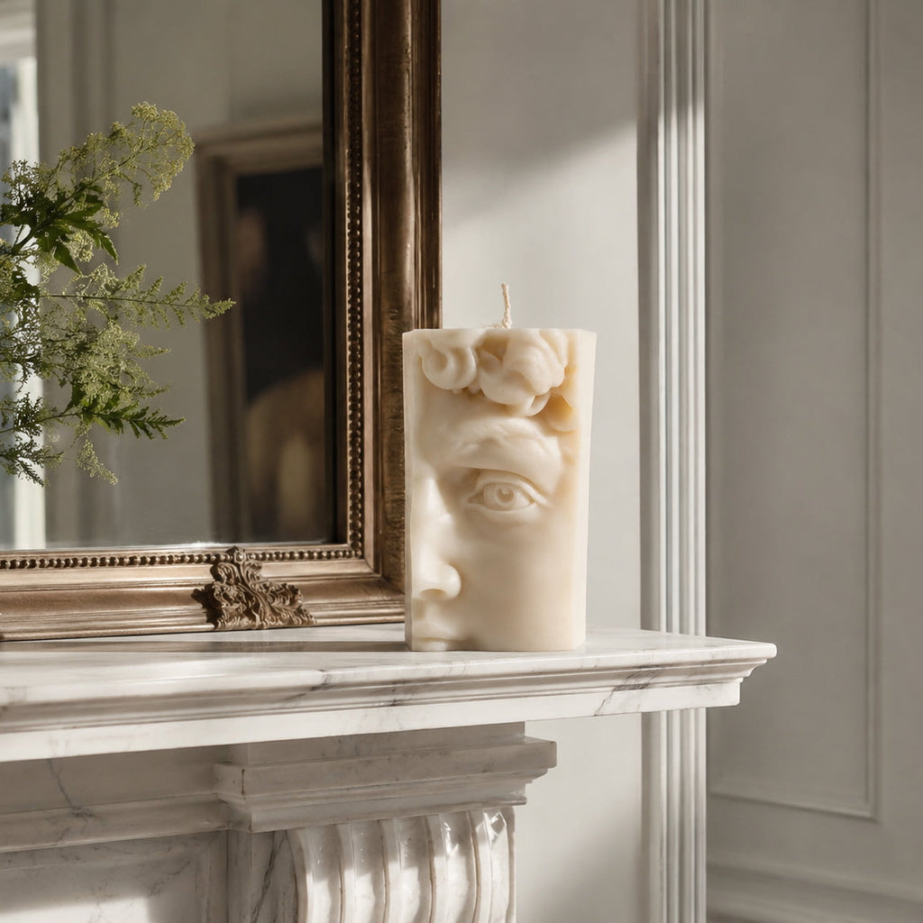 David Face - Large Sculpture Candle