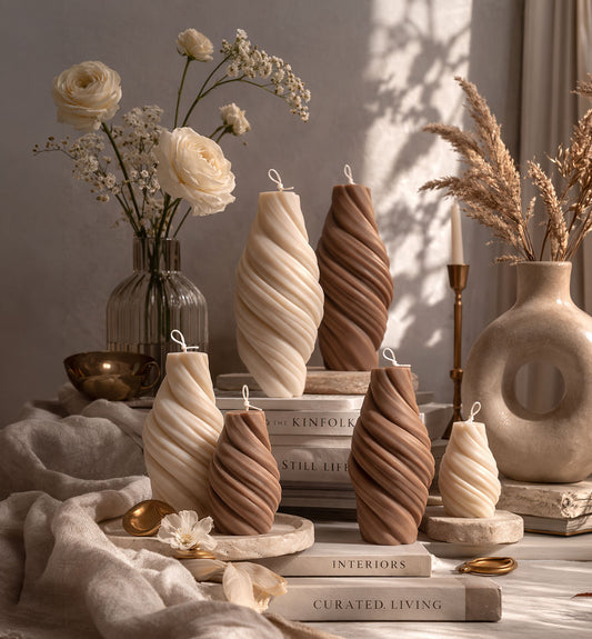 Swirl - Pillar Candle