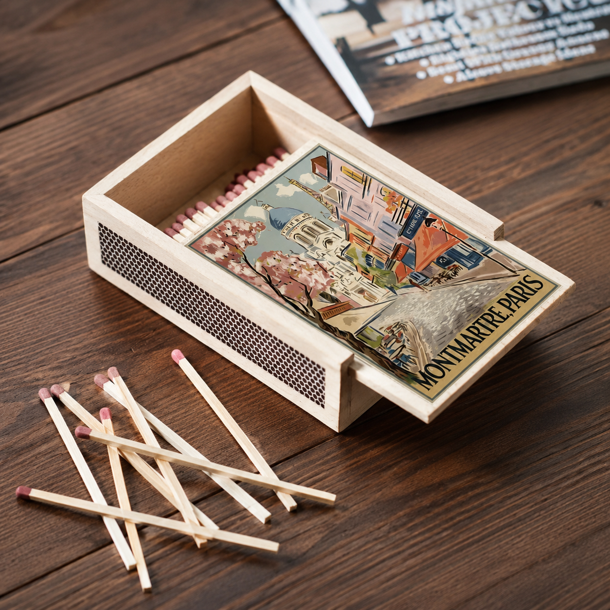 Large Wooden Matchbox