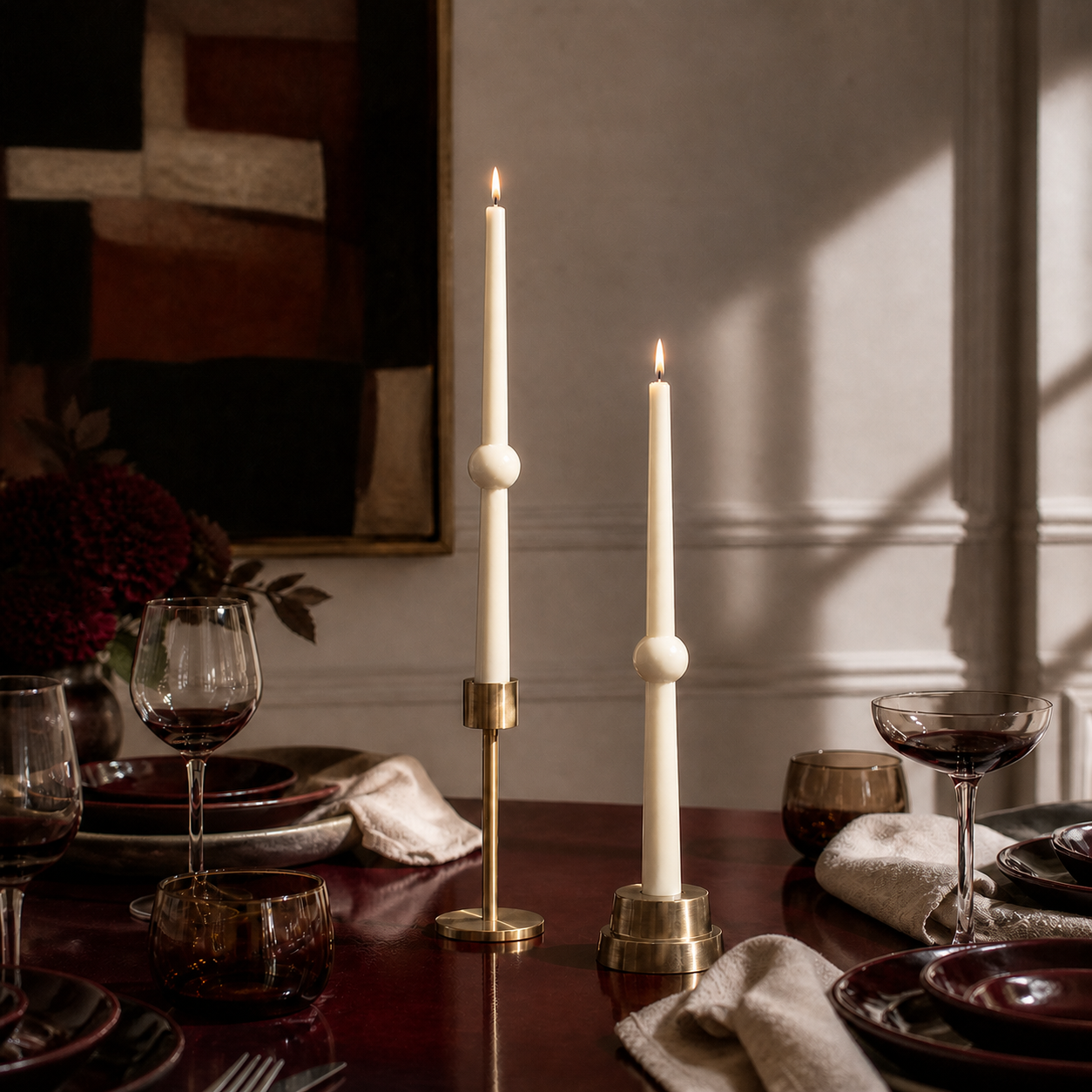 Perle Taper Candle Set