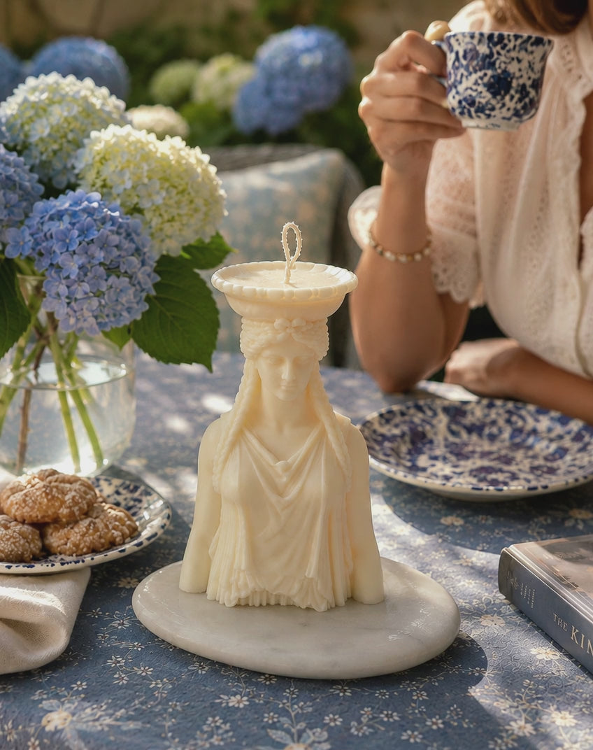 Caryatid Bust - Large Sculpture Candle