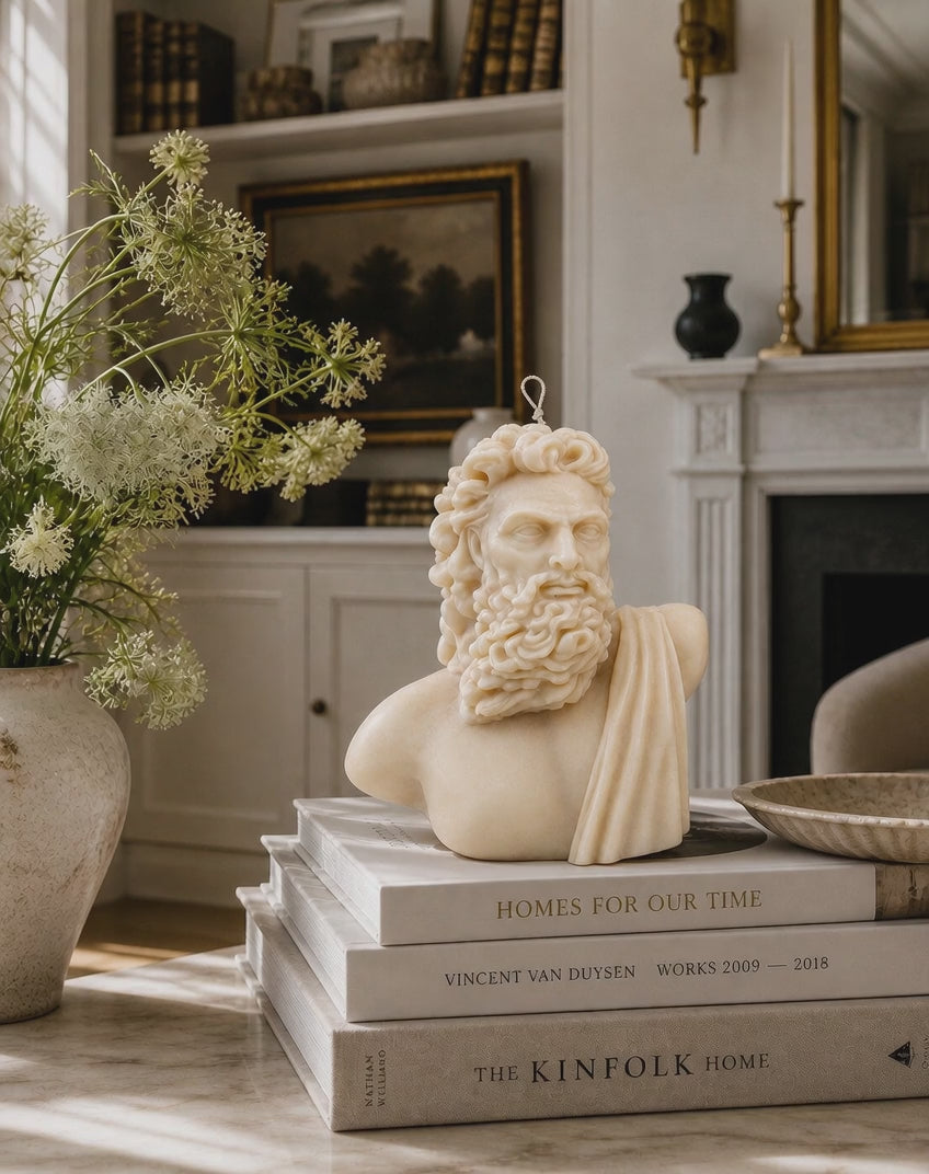 Zeus Bust – Large Sculpture Candle