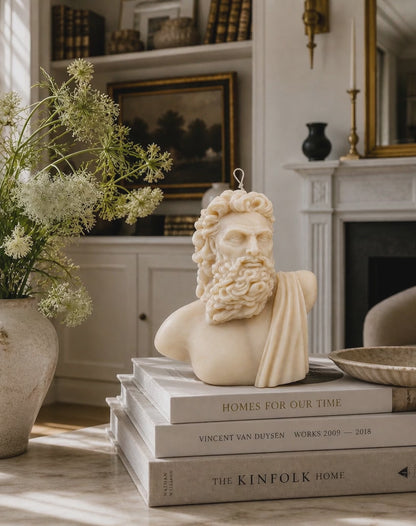 Zeus Bust – Large Sculpture Candle
