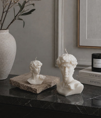 David Bust - Sculptural Candle