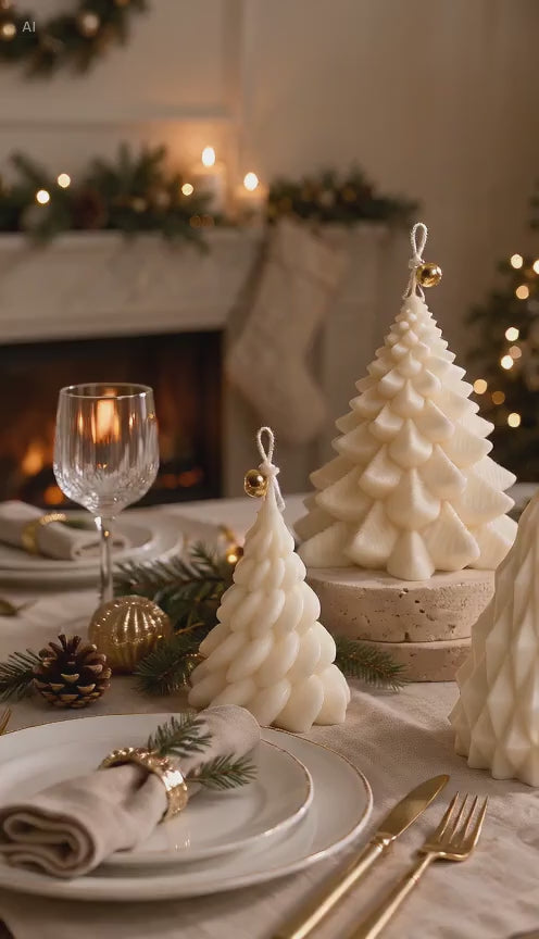 The Christmas Forest Tree Candle Set | Handmade Soy Wax Holiday Collection
