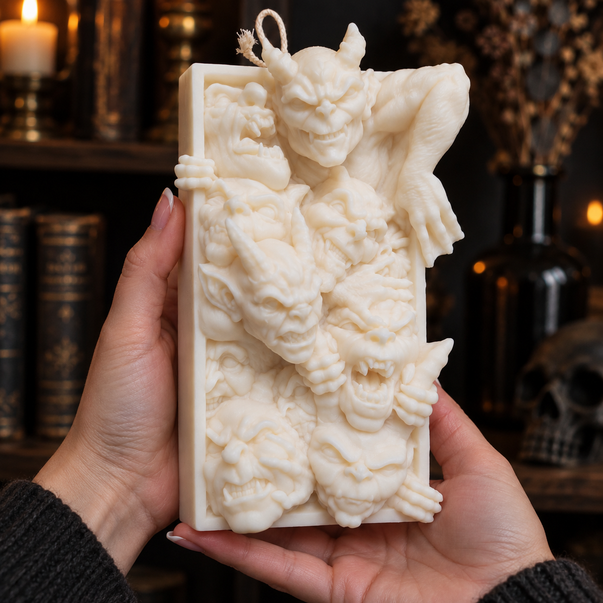 Large Gothic Gargoyle Candle
