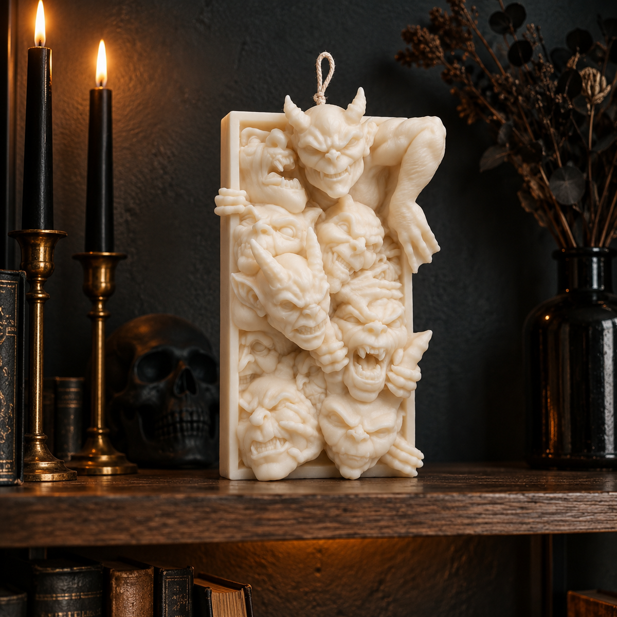 Large Gothic Gargoyle Candle