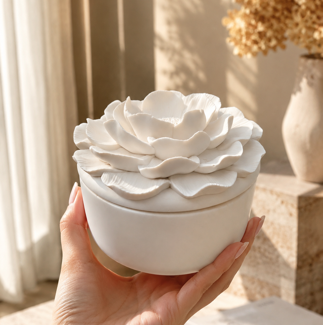 Pearl Bloom 3-Wick Scented Soy Wax Container Candle