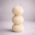 Striped Ball - Pillar Candle Luxury Soy Wax. Luxury handcrafted soy wax&nbsp;Pillar candle by Warm Warren London, designed for modern and timeless interiors. Uniq, luxury gift.