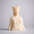 Caryatid Bust - Large Sculpture Candle. Luxury handcrafted sculptural soy wax candle by Warm Warren London, designed for modern and timeless interiors. Uniq, luxury gift.