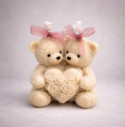 Couple Lover Bears Candle Gift