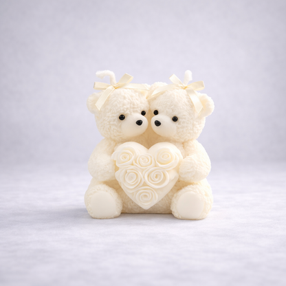 Couple Lover Bears Candle