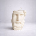 Zeus Bust Half Face - Sculpture Candle – Luxury Soy Wax Candle. Luxury handcrafted soy wax Sculptural candle by Warm Warren London, designed for modern and timeless interiors. Uniq, luxury gift.