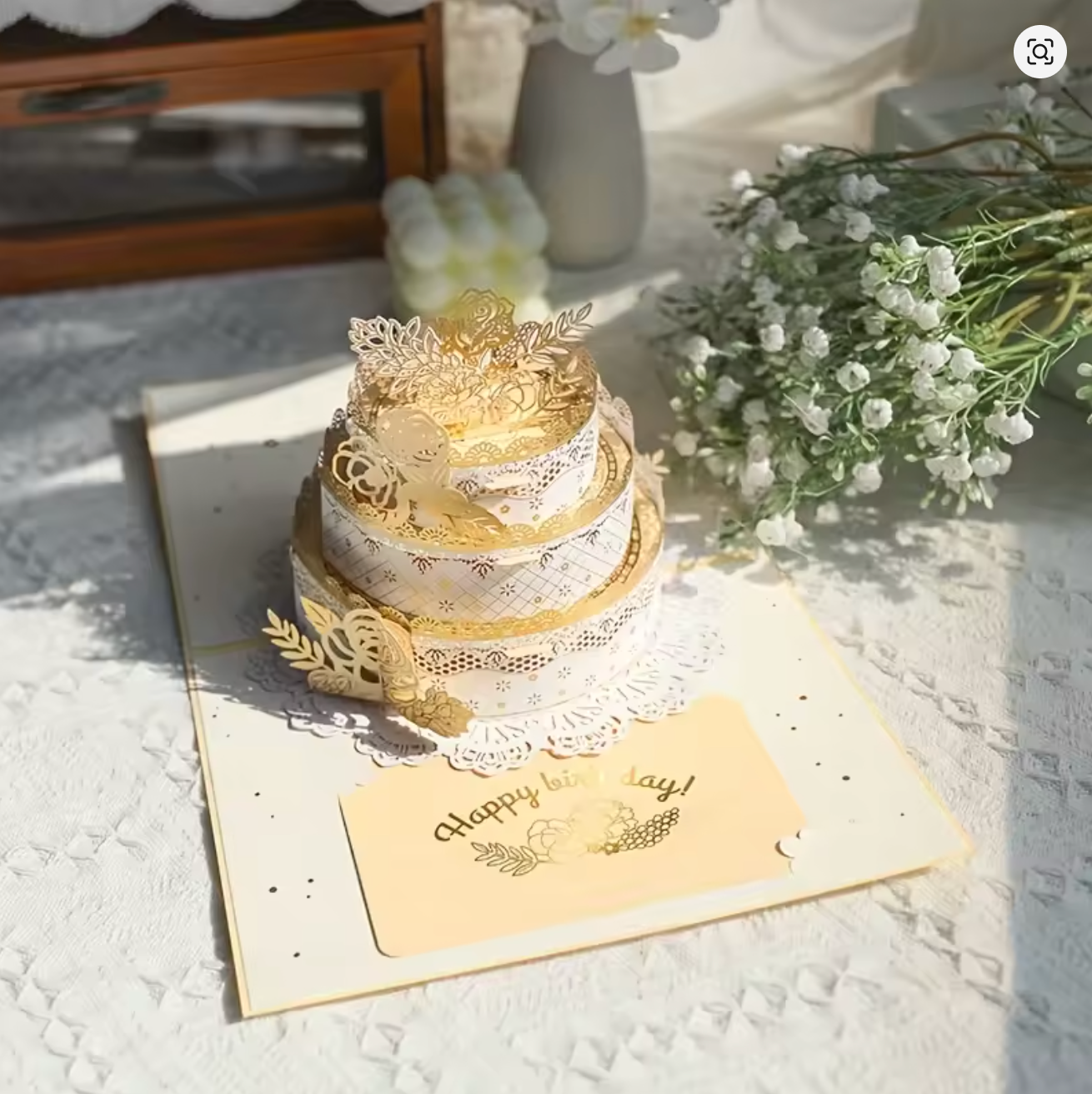 3D Pop-Up Greeting Card with Envelope | Birthday, Christmas & Gift Card