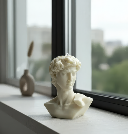 David Bust Sculpture Candle