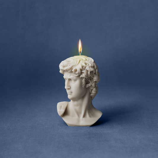 David Bust Sculpture Candle