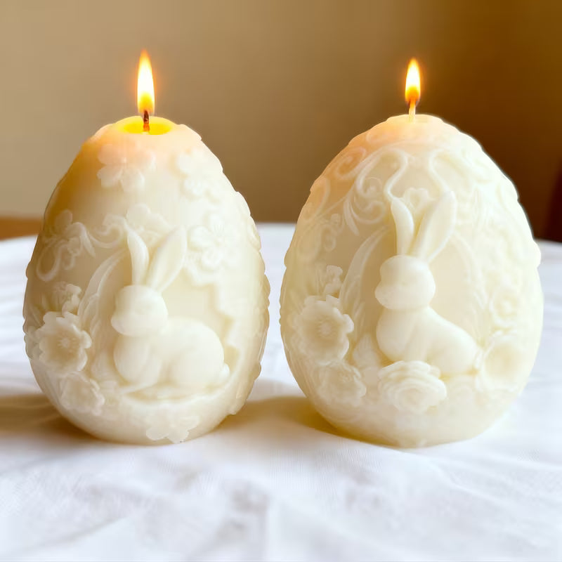 Rabbit Easter Egg Candle Set (2 pcs)