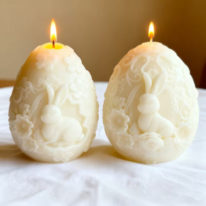 Rabbit Easter Egg Candle Set (2 pcs)