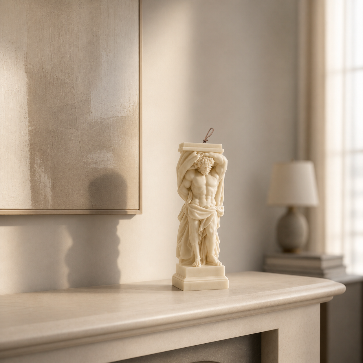 Atlant – &nbsp;Large Sculpture Candle. Luxury handcrafted sculptural soy wax candle by Warm Warren London, designed for modern and timeless interiors. Uniq, luxury gift.