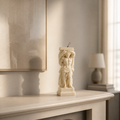 Atlant – &nbsp;Large Sculpture Candle. Luxury handcrafted sculptural soy wax candle by Warm Warren London, designed for modern and timeless interiors. Uniq, luxury gift.