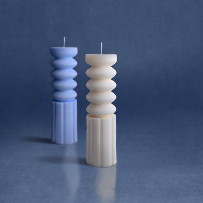 Spiral Yuvarlak Sütun Mum