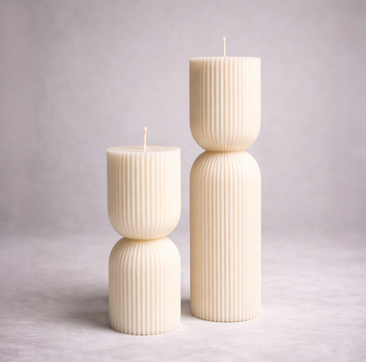 Ribbed - Pillar Candle