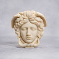 warm warren london handmade artisanal soy wax clean burn vegan large medusa bust candle 