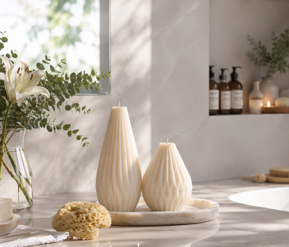 Origami - Tall Pillar Candle