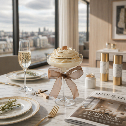 Hand-Painted Gold Detail Rose Candle in Glass – Luxury Soy Wax Candle. Luxury handcrafted soy wax candle by Warm Warren London, designed for modern and timeless interiors. Uniq, luxury gift.