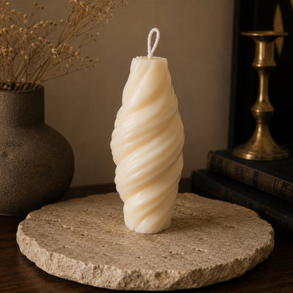 Swirl - Pillar Candle