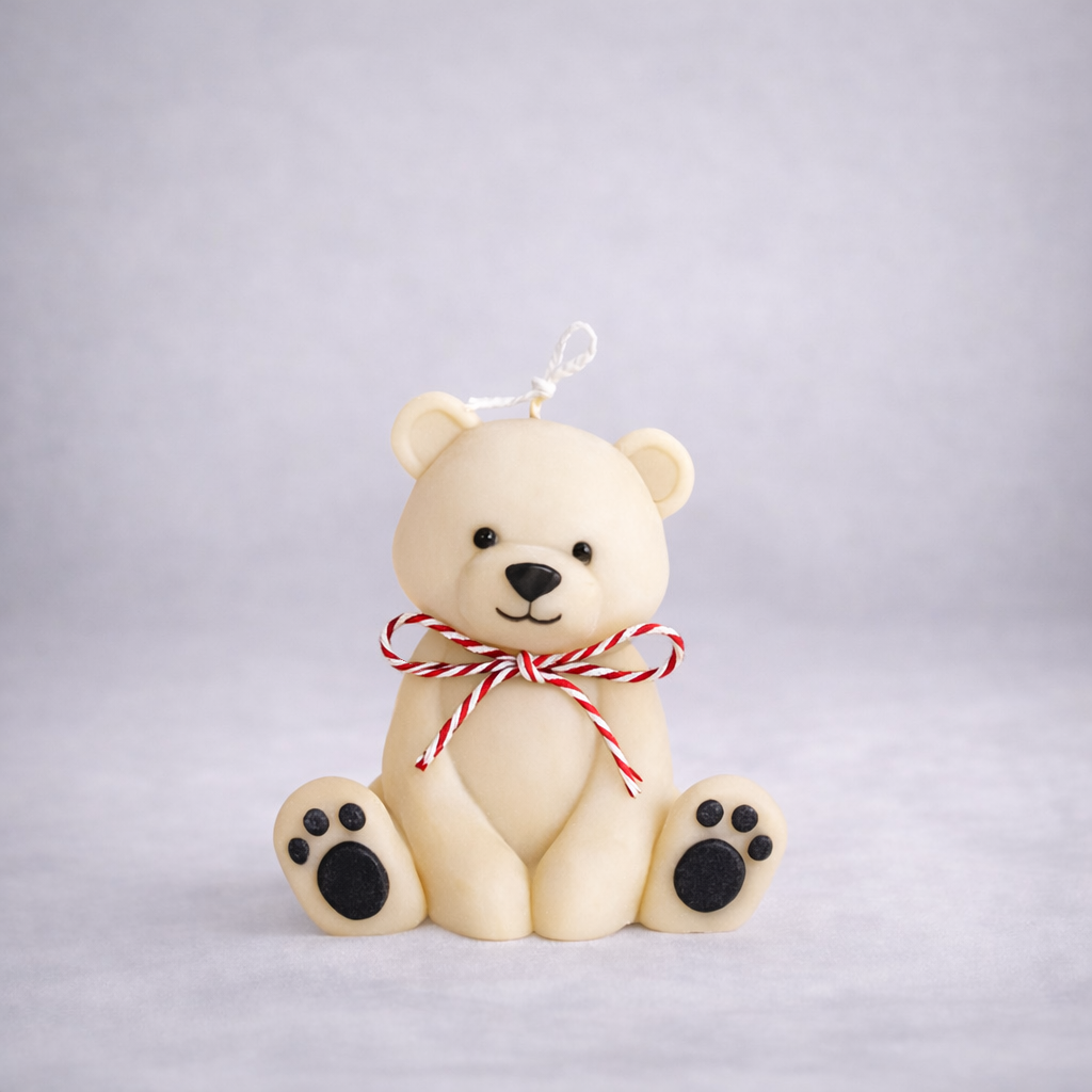 Teddy Bear Candle – Handmade Soy Wax Cute Gift Candle