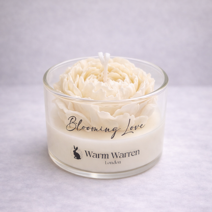 Blooming Love – Peony Glass Container Candle