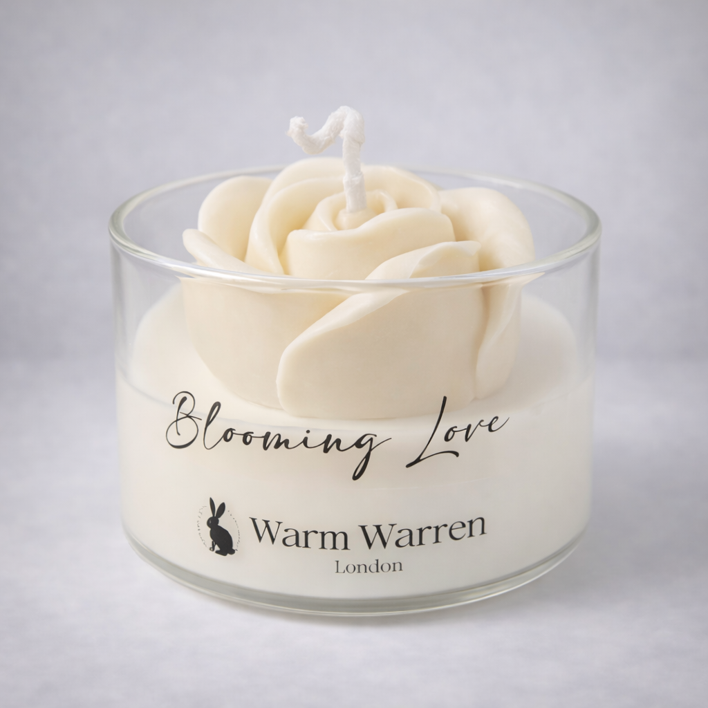 Blooming Love – Rose Glass Container Candle