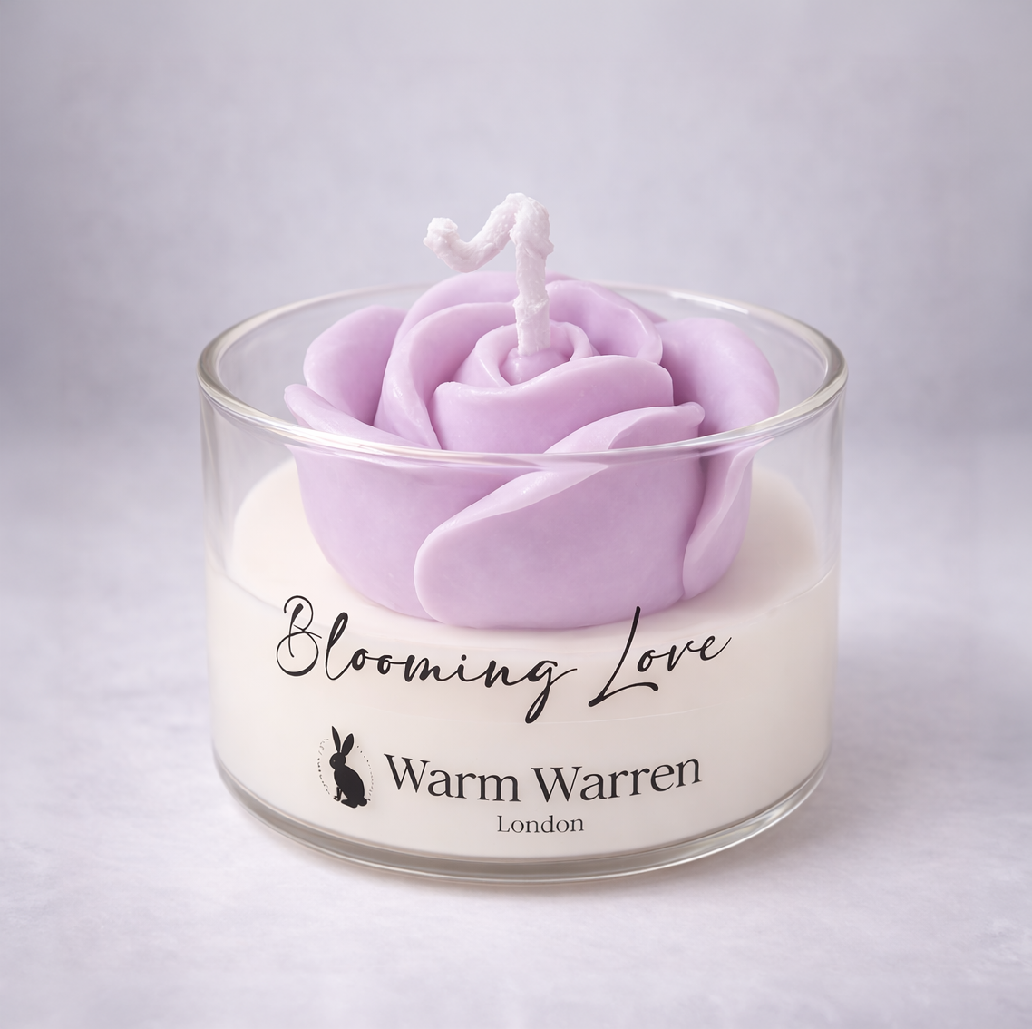Blooming Love – Rose Glass Container Candle