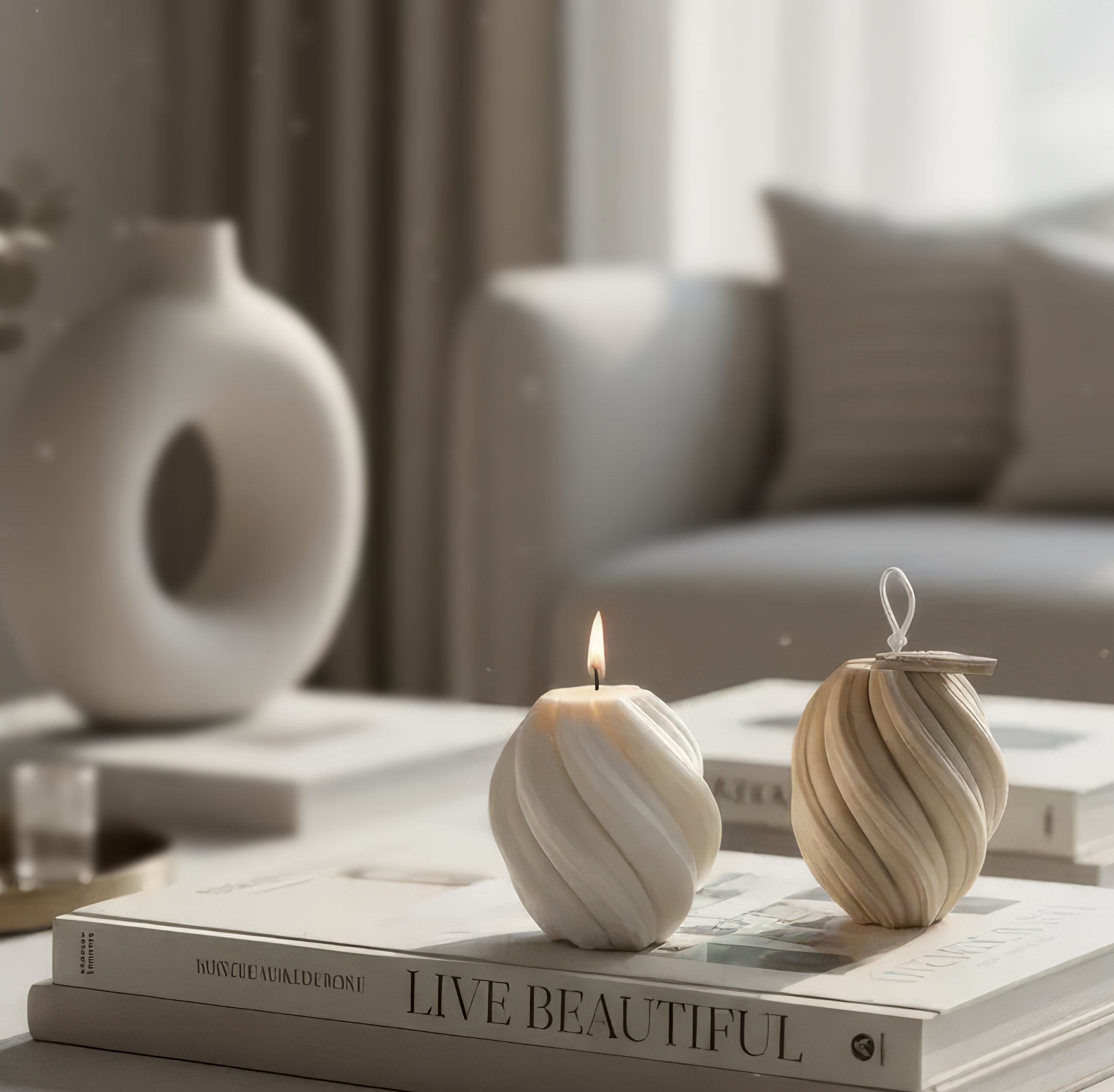 Eternal Swirl - Pillar Candle