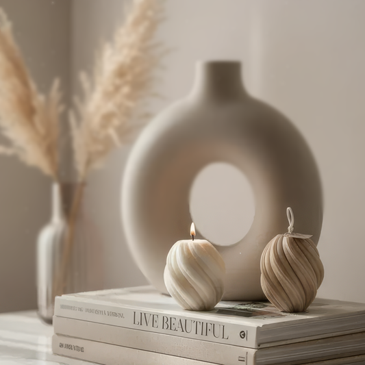 Eternal Swirl Pillar Candle