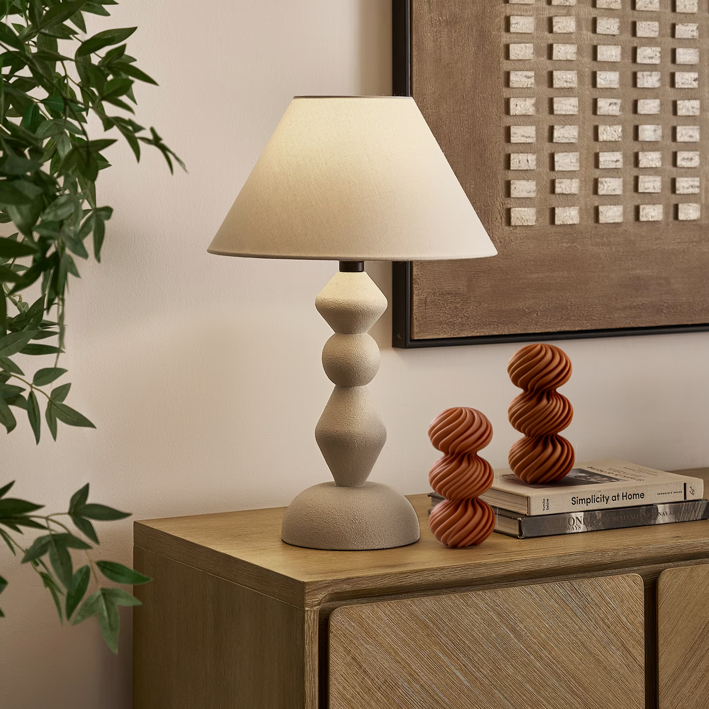 Striped Ball Pillar Candle